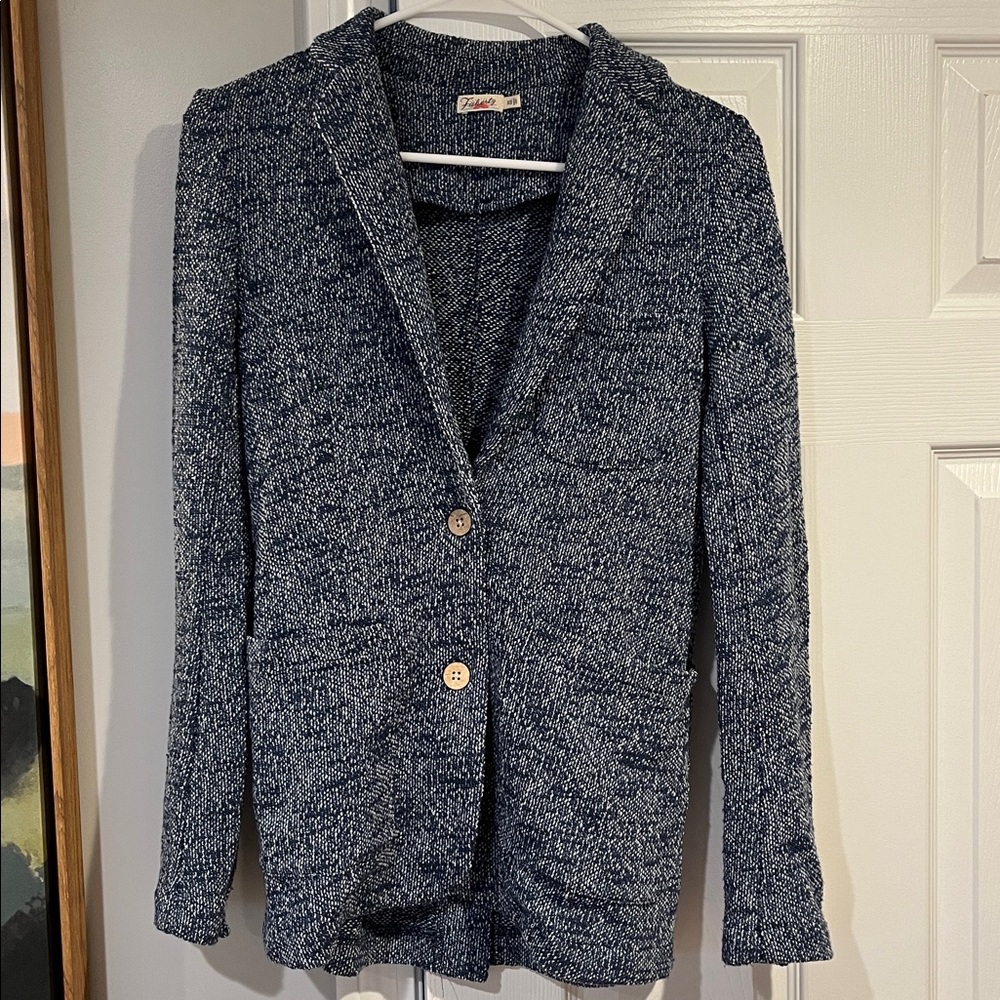 Faherty Navy Knit Blazer - Ladies XS